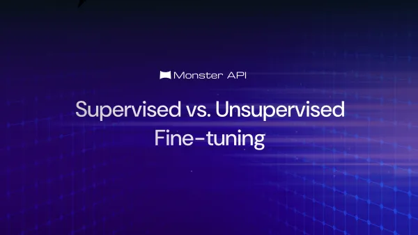 Supervised vs unsupervised fine-tuning