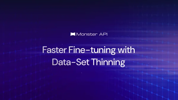 Dataset Thinning for faster fine-tuning of LLMs