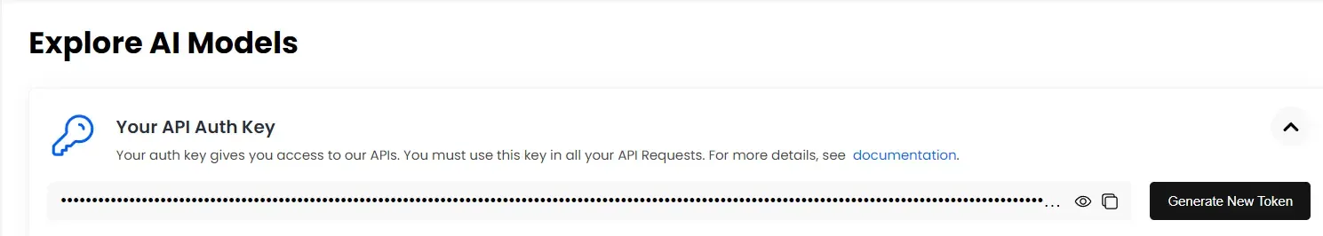 MonsterAPI Auth Key