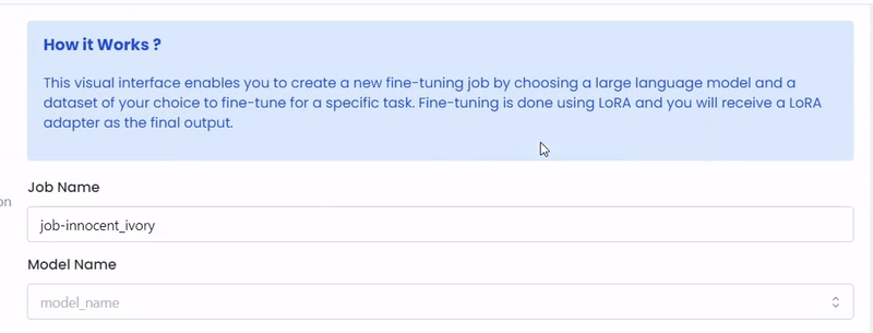 Choose a model for fine-tuning