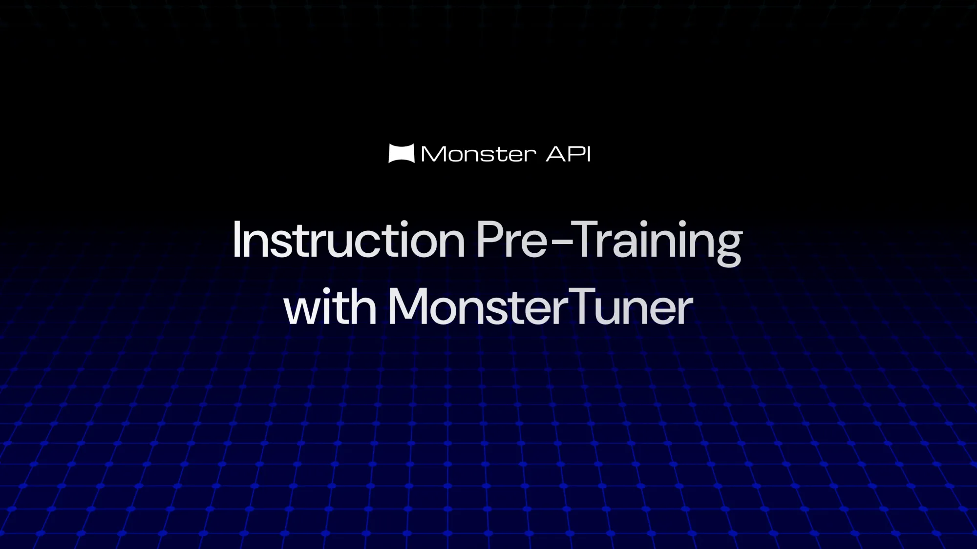 Instruction Pre-Training of Language models using Monster-API